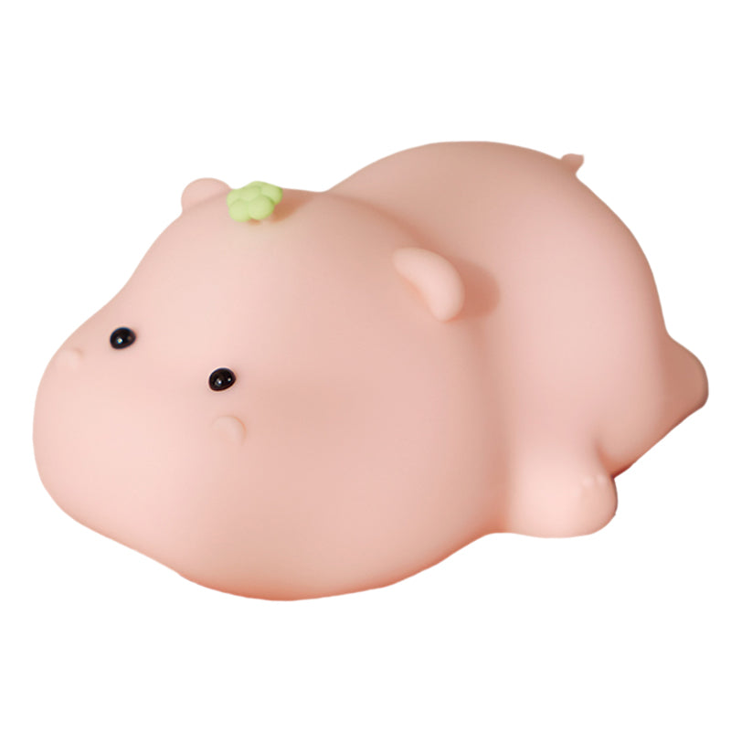 A002 Cute Hippo Baby Soft Silicone LED Night Lamp Rechargeable Bedside Tap Light A002 Cute Hippo Baby Soft Silicone LED Night Lamp Rechargeable Bedside Tap Light